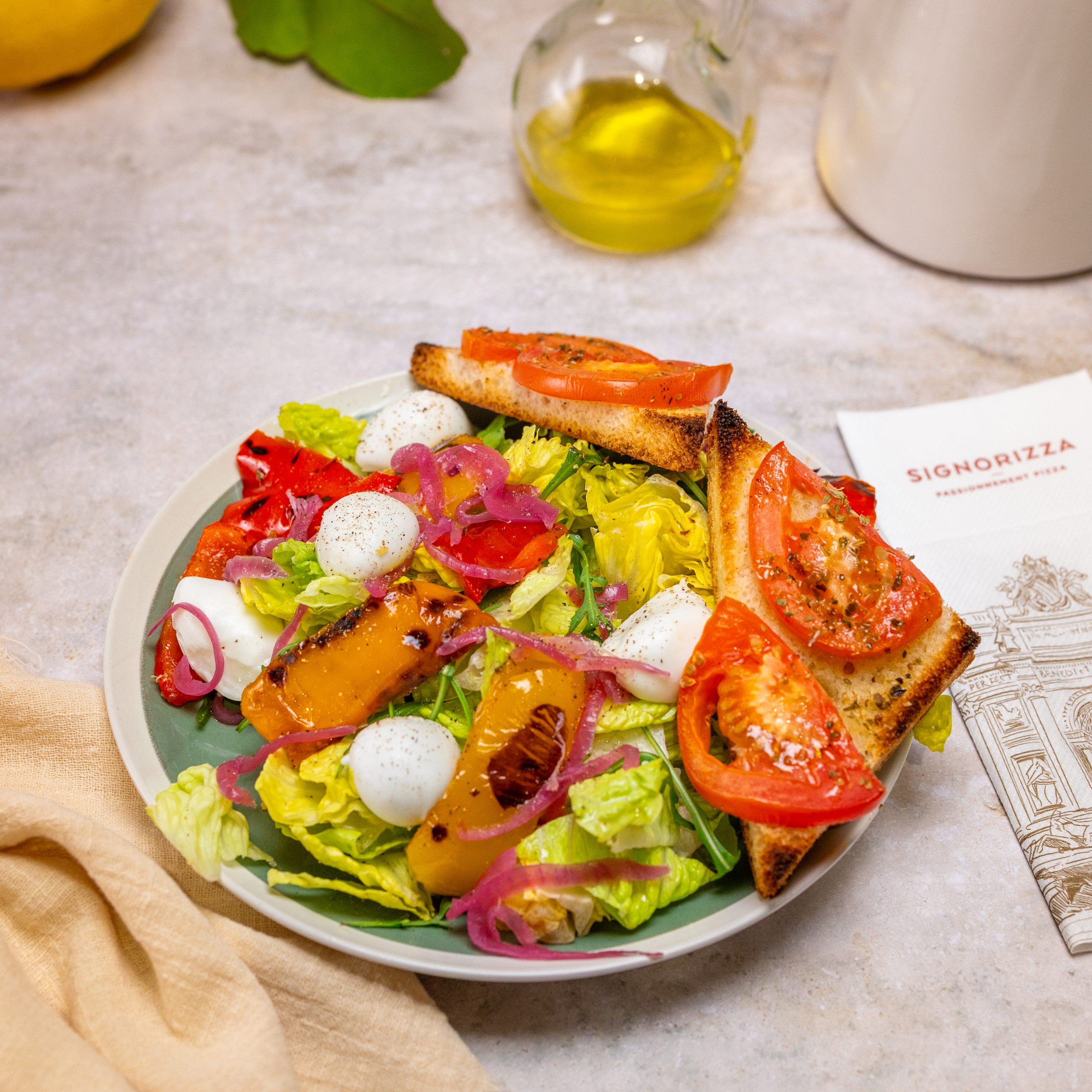 Insalate-Focaccia Romana